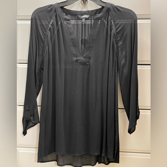 Express Tops - Express Sheer V-Neck dress shirt size XS